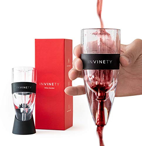Wine Aerator by Invinety | All in one Diffuser, Decanter and Oxygenator | Enhance Wine Flavors with a Smoother Finish | Premium Aerating Decanter