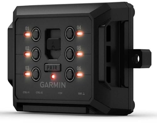 Garmin PowerSwitch – programmierbare Schaltbox mit 6 Schaltern zur Steuerung von KFZ-Zubehör wie Licht, Heizung, Markisen, Seilwinden uvm. per Garmin Navi oder Smartphone. Einfache Montage.