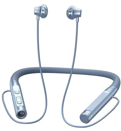 Neckband Bluetooth Headphones Wireless Earbuds with Microphone Flashlight Around the Neck Waterproof Sport Headset Noise Cancelling Ear Buds 120H Playtime for Running Cycling Cell Phone Android iOS