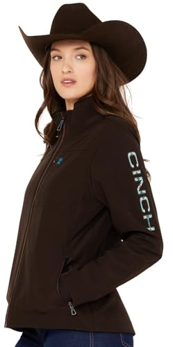 Cinch Women's Concealed Carry Logo Softshell Jacket Dark Brown X-Large US