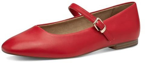Tamaris Ballerina Damen Vegan Elegant rot,EU 38