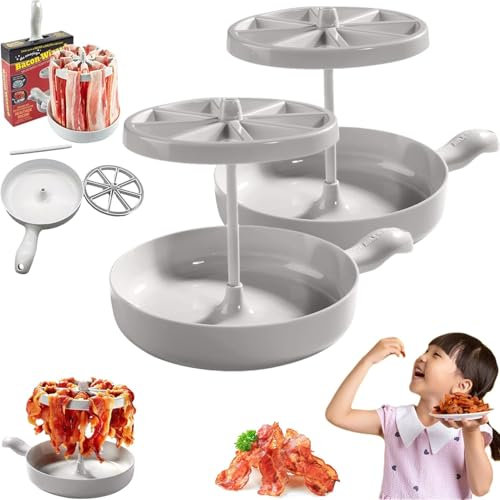 Mikrovågsgrill, bacon trollkarl mikrovågsugn krispig bacon maker, bacon spis för mikrovågsugn, grill för att grilla i mikrovågsugnen