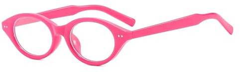 LJCZKA Lunettes Anti Lumiere Bleue pour Femme Oeil de Chat, Petite Ovale Lunettes Anti-Fatigue pour Ordinateur, Jeux, Lecture et Texing (Rose Rouge)
