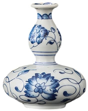 Jarrones en miniatura de porcelana china antigua azul y blanca para macetas hidropónicas para plantas hidropónicas, contenedor de exhibición de cerámica hidropónica