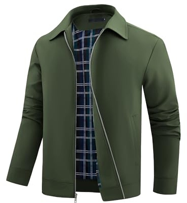 Autsel Mens Lightweight Bomber Jackets Casual Windbreaker Zip Pockets | Sportwear Cargo Outwear Outdoor Travel Coats Men's Fashion Streetwear Jackets