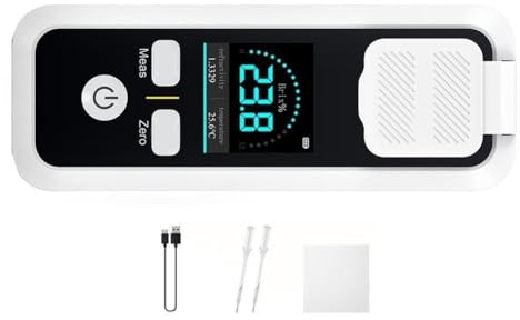 Helilyco Refractómetro digital para medición de contenido de azúcar Brix, rango de 0 a 55 %, recargable con pantalla IPS HD de 1.54 pulgadas, precisión de ± 0.2%, para pruebas de jugo, vino y