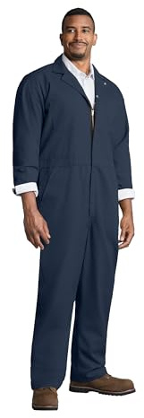 Röd Kap långärmad twill action back Coverall för män