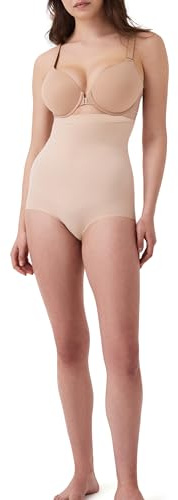 Spanx SPANXsculpt Power Series High-Waisted Brief - Lightweight All-Day Comfort - Core Control Shapewear - High-Waisted Underwear - Soft Nude - Small