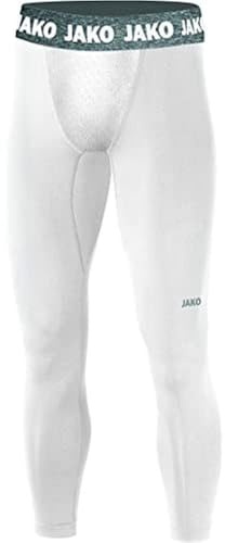 JAKO Kinder Long Tights Compression 2.0, Weiß, 140