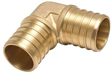 1/2 PEX 90 Degree Elbow Fittings Crimp for PEX Pipe Plumbing Jobs 1 Pack