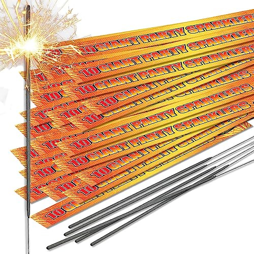 40cm (16) Giant Party Sparklers - Great for all Occasions (200 Sparklers)