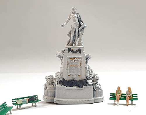 Iberplace Skala H0 1:87 30005 Set Mozart staty och figurer Dekoration Tillbehör för din modell järnväg modellering Tabletop Tåg leksak modellering miniatyrer Människor för modeller