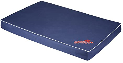 Matelas orthopédique imperméable CAZO lit extérieur pour chien ou chat 100 x 70 x 9 cm, taille L, couleur marine, L1734/B