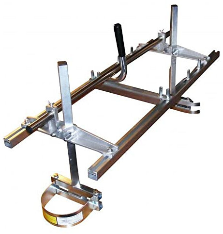 48 Kettensägenständer, Kettensägenständer, höhen- und breitenverstellbar, ideal für Holzhandwerker, Hausbesitzer, Schreiner und private Anwender, Silber