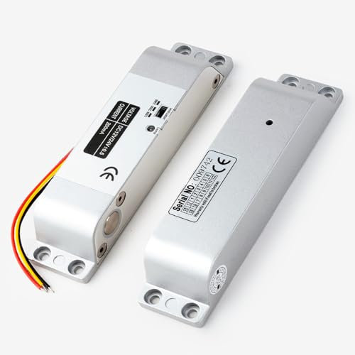 AOAMZ Cerradura eléctrica con retardo de tiempo, CC 12 V, con retardo de tiempo, cerradura eléctrica para sistema de control de acceso a puertas