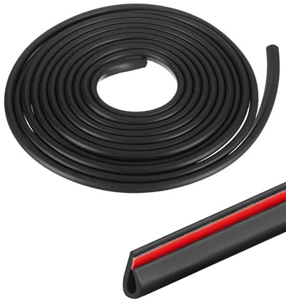 Xibao 5M Joint Porte Voiture,Protection Portiere Voiture,Protection Bord de Tole,Joint de Porte Voitures,Protecteur de Bord Flexible en Forme de U,Convient pour Les Voitures MPV SUV