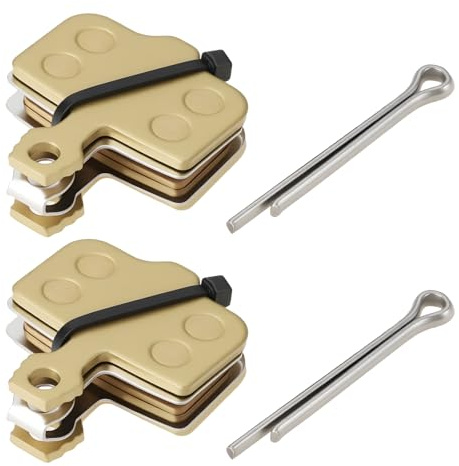 VGOL 2 Paires de Plaquettes de Frein Métalliques pour Trottinettes électriques 17 X 30 Mm Compatible avec Nutt
