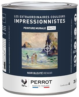 ID PEINTURE MURALE MATE NOIR BLEUTE RENOIR 500ML - PERROT