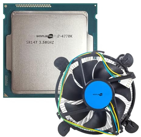 SIMPLETEK - Processore i7-4770K | 4 Core/8 Thread, 3.5 GHz (fino a 3.9 GHz), LGA 1150 | Dissipatore incluso (Ricondizionato)