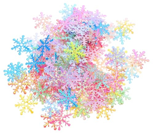 NIYANGLE 5000 piezas Copos Nieve Confeti para Mesa Invierno Decoración Festiva Copos Nieve Confeti Decoracion para Fiestas Navidad Bodas Invierno