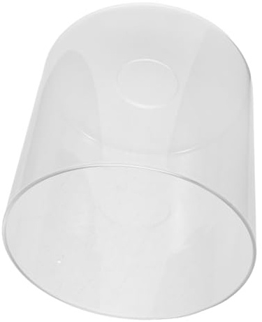 Mipcase Paralume in Vetro Cilindrico Trasparente E27 Copertura Lampada a Sospensione in Vetro Borosilicato Resistente al Calore Sostituzione Paralume senza Bordo per Lampade da Terra e