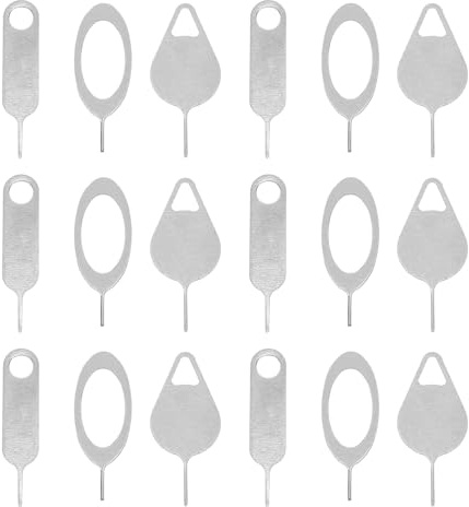 Alipis Lot de 100 Aiguilles d'Ouverture Sim en Acier Inoxydable Argenté Extracteurs de Carte Sim pour Smartphones et Tablettes Outil Pratique Compatible Multi-Appareils