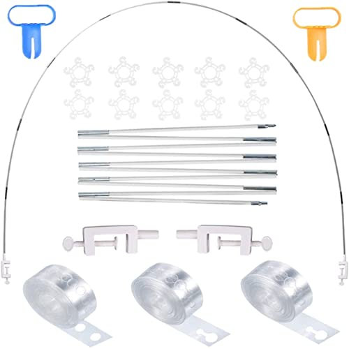 BUYGOO 68PCS Weiße Ballonbogen-Kit Luftballon Bogen Kit Ballonbogen Girlande Ballon Arch Stand ballonständer für unterschiedliche Tischgrößen für Geburtstag Hochzeit Abschlussfeier Party Dekoration