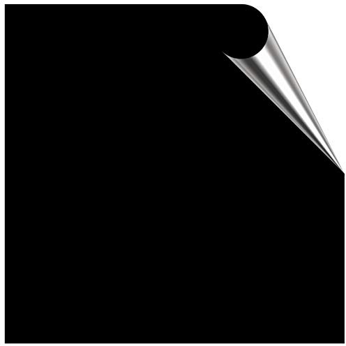 25 x Black Gloss Tile Stickers for 15cm x 15cm / 150mm x 150mm / 6 Inch Waterproof for Kitchen, Splashback, for Bathroom, Self Adhesive, Peel and Stick On, Removable for Renters