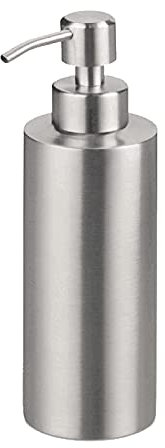 Sinolofty - Dispenser per sapone da 350 ml, in acciaio inossidabile, vuoto, per sapone e lozioni, per lavello del bagno e della cucina