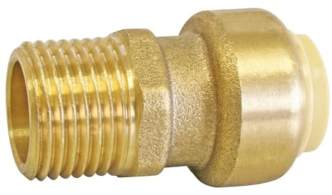 SOMATHERM FOR YOU, Raccord laiton à clipser pour tubes cuivre, PER ou multicouche Ø18 mm, mâle 20/27, montage instantané, auto-étanche, démontable, idéal plomberie et chauffage