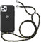 Yoedge Funda con Cuerda para Apple iPhone 11 Pro, Carcasa con Cadena Cordón Ajustable Ponible Colgante Correa Corazón Silicona Mate AntiChoque Suave TPU Cover para iPhone 11pro (5,8 Pulgadas), Negro