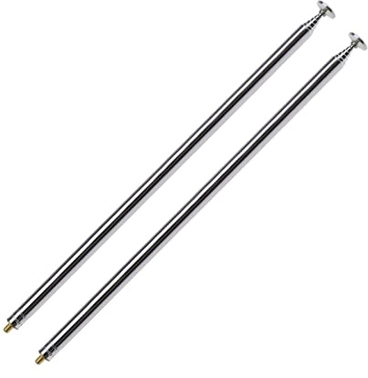 OTOTEC M3 Thread 6 Sections Telescopic Antenna for AM FM Radio Radio TV RC Car Aircraft Controller Replacement Remote Control Accessory Stretched Length 820mm