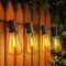 SUWIN 18 Meter LED Lichterkette Außen, ST38 Lichterkette Glühbirnen Warmweiß,Garten Girlanden Lichter Aussen mit Outdoor Wasserdichte 30+1 LED Birnen außenbereich für Party Weihnachten