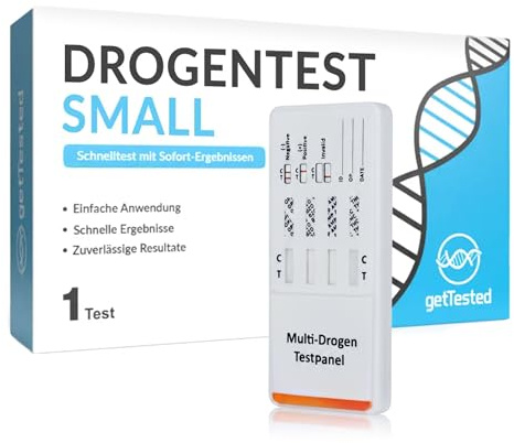 getTestad GetTestad hemma drogtest 4 ämnen (1 test) test för 4 olika läkemedel. Du kan enkelt och diskret analysera förekomsten av 4 vanliga droger