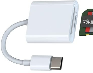 USB C TF SD Card Reader(2in1)for Apple iPhone15 Pro Max Plus for iPad Air Macbook Micro SD Camera Memory Adapter Type-C Compact Flash Drive Thunderbolt 4 Multiport Dongle Compatible for Samsung Galaxy