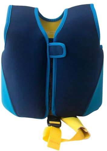 Generisch Juego de chaleco salvavidas para niñas de 2 a 6 años para actividades al aire libre en la piscina, playa (azul oscuro, 2-3 años)