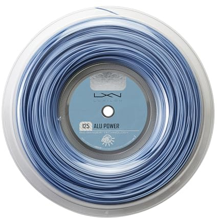 WILSON ALU Power 125 Tennis Racquet String (Reel), Ice Blue