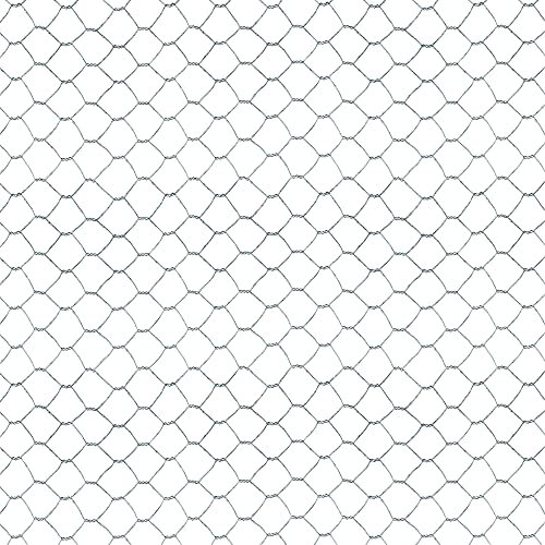 TENAX EXAMET 10, Rete Metallica Zincata 0,50x10 m Argento per Gabbie e Recinti di Animali da Cortile (Polli, Conigli, Uccelli), Piccole recinzioni e Lavori Artigianali