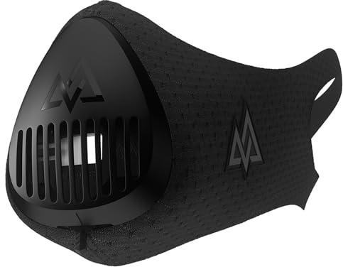 TrainingMask Máscara de Entrenamiento 3.0, Unisex, TRMASK3-L, Negro, L/120 kg