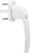 Fenstergriff mit Druckknopf und 45° Raster 28 x 151 x 62 mm weiß Aluminium Türgriff Terassentürgriff Griff von SO-TECH®