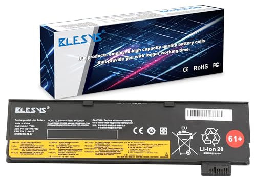 BLESYS 4400mAh 01AV425 Akku für Lenovo Thinkpad T470 T480 T570 T580 P52S Series 10,8V 6-Zellen
