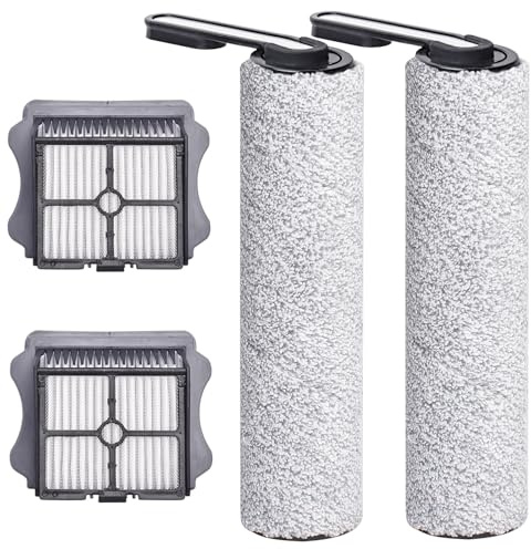 Floor One S5 Replacement Brush Roller and HEPA Filter for Tineco Floor ONE S5 & S5 PRO 2 Cordless Wet Dry Vacuum Cleaner, Replacement Roll Parts for Tineco cleaning solution refill