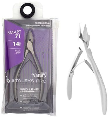 STALEKS PRO by Natury Nails Profi Nagelzange 14mm Spezial Pediküre Edelstahl SMART 71-14