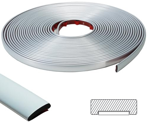 ZOWZOW Modanatura Adesiva per Pareti, 3M Nastro di Decorazione Auto-Adesivo per Porte, Finestre, Specchi Flessibili, Pareti, Soffitti, Pavimenti, Armadi, Piastrelle, e Bordi