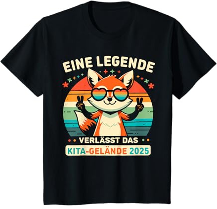 Kinder Kita Abgänger 2025 Abschluss Junge Mädchen Kindergarten T-Shirt
