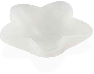 NKlaus Cuenco con forma de estrella de selenita de 12,5 cm – Cuenco de piedra natural de alta calidad para cristales o joyas, decoración energética para meditación y rituales espirituales