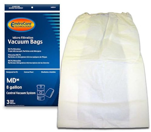 MD 8 Gallon Central Vacuum Cleaner Bags (3 pack)