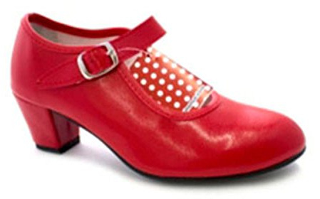 Siviglia Ragazza Scarpe da Ballo Flamenco o Una Donna Danka Rosso Taille 41