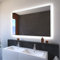SARAR Badspiegel Spiegel Badezimmerspiegel mit schmaler rundum LED-Beleuchtung 140x80cm Made in Germany eckiger Wandspiegel Mirror Spiegel Bad mit Licht Pontivy
