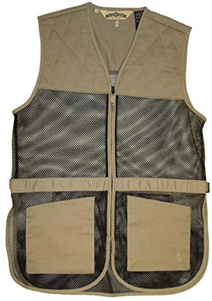 Bob Allen 245M Full Mesh Dual Pad Shooting Vest Khaki XL
